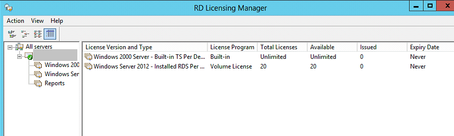 check remote desktop licensing server